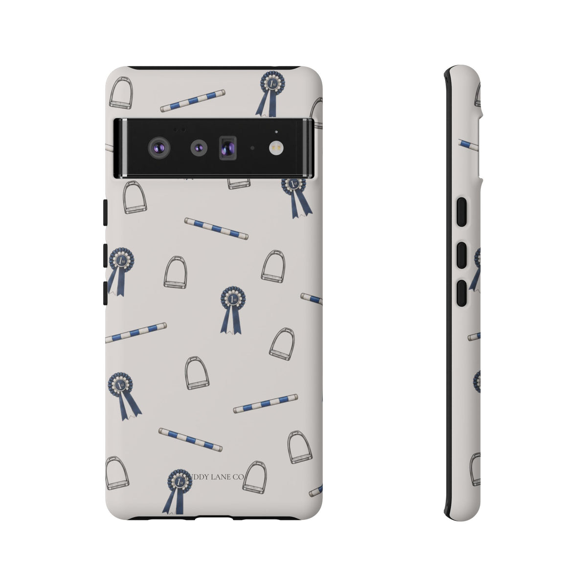 Show Day Pattern Tough Phone Case in Warm Cream Matte