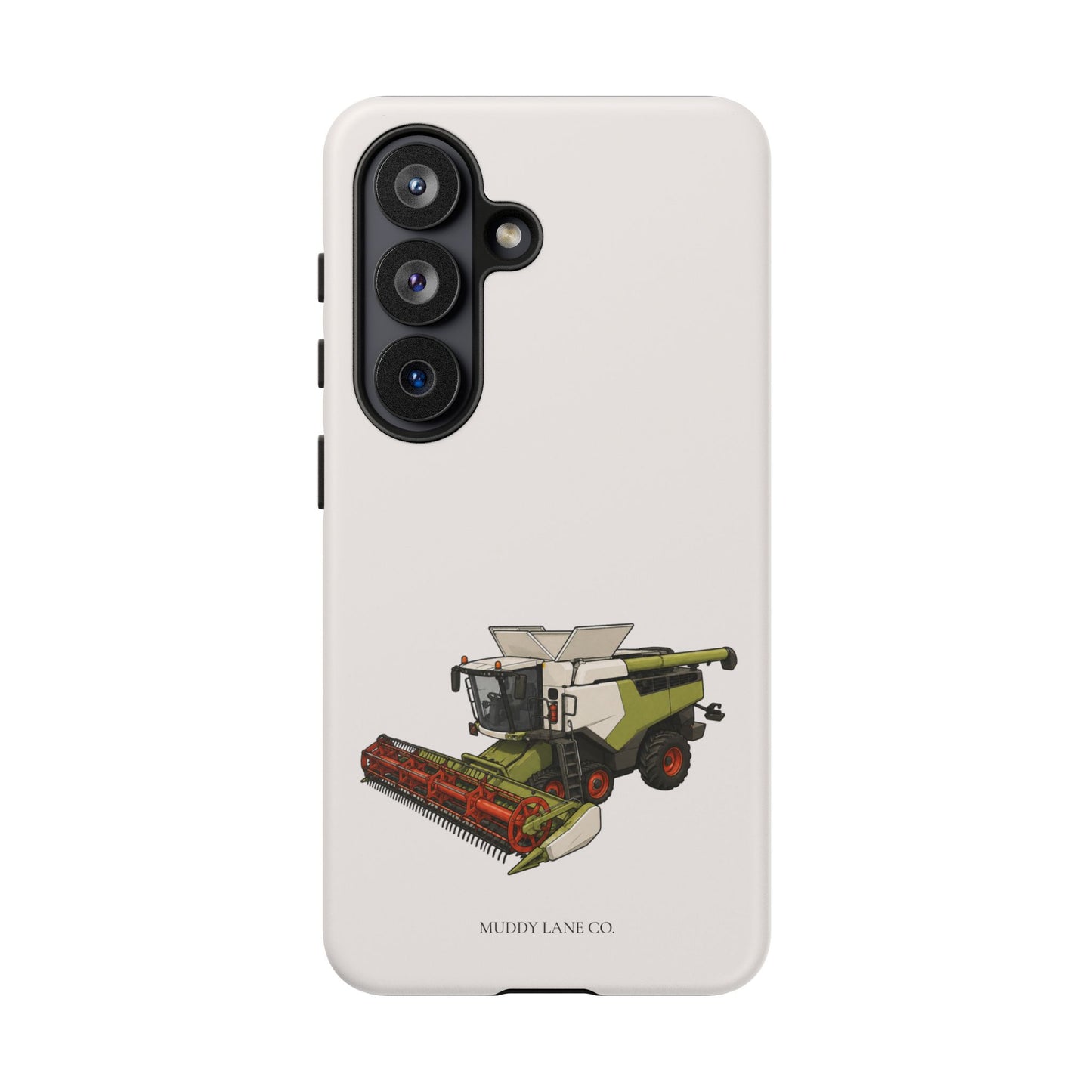 Combine Harvester Tough Phone Case in Warm Cream Matte