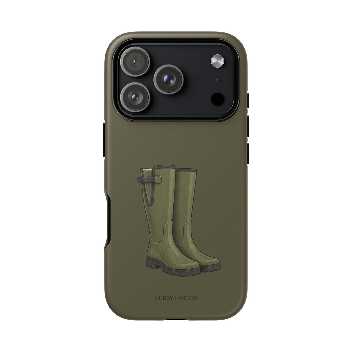 Wellies Tough Phone Case in Muddy Green Matte
