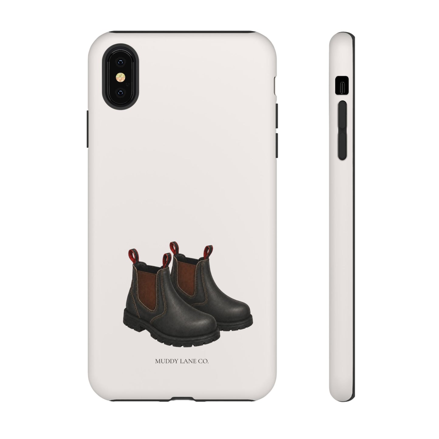 Yard Boots Tough Phone Case in Warm Cream Matte