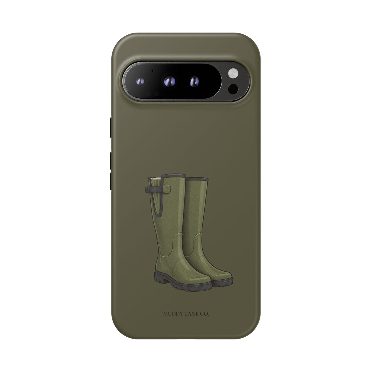 Wellies Tough Phone Case in Muddy Green Matte