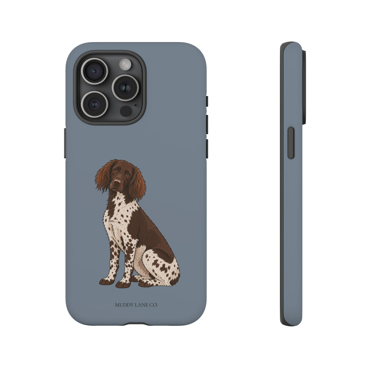 Spaniel Tough Phone Case in Smoke Blue Matte