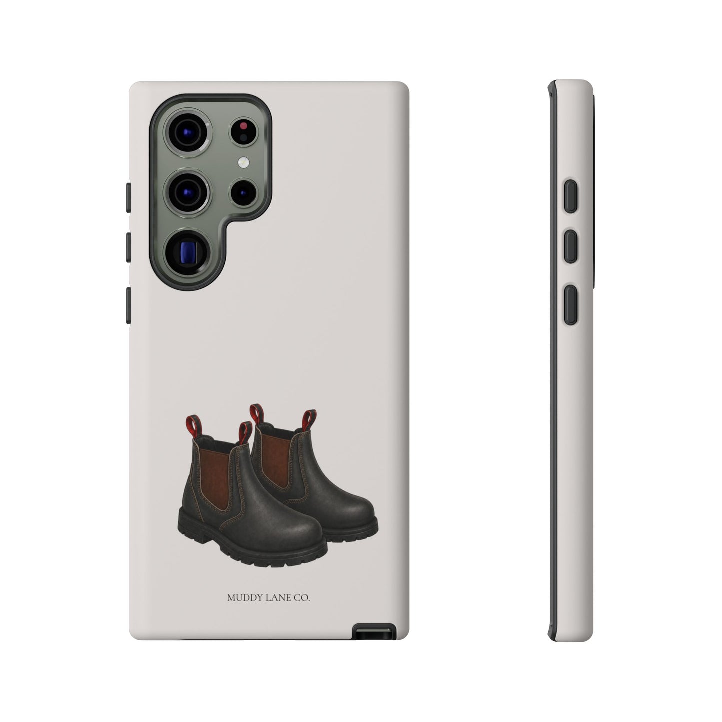 Yard Boots Tough Phone Case in Warm Cream Matte