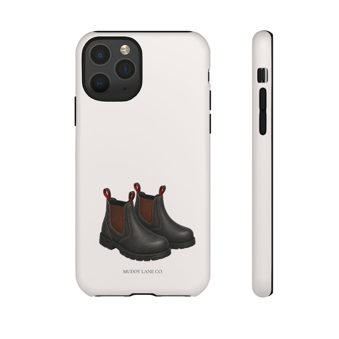 Yard Boots Tough Phone Case in Warm Cream Matte