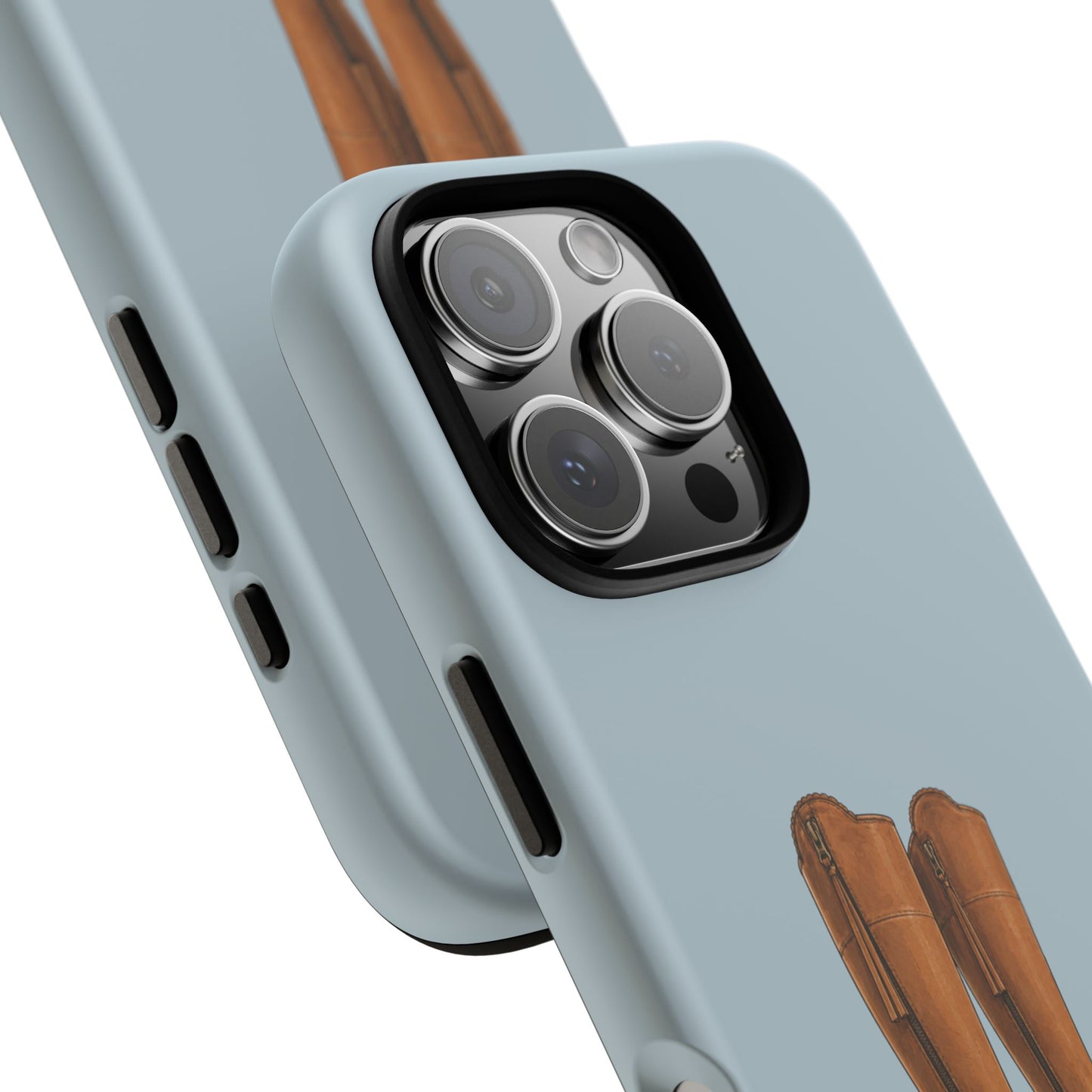 Riding Boots Tough Phone Case in Dusty Blue Matte