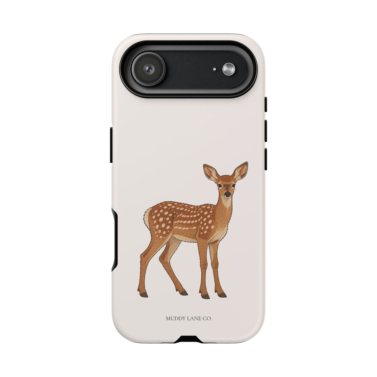Fawn Tough Phone Case in Warm Cream Matte