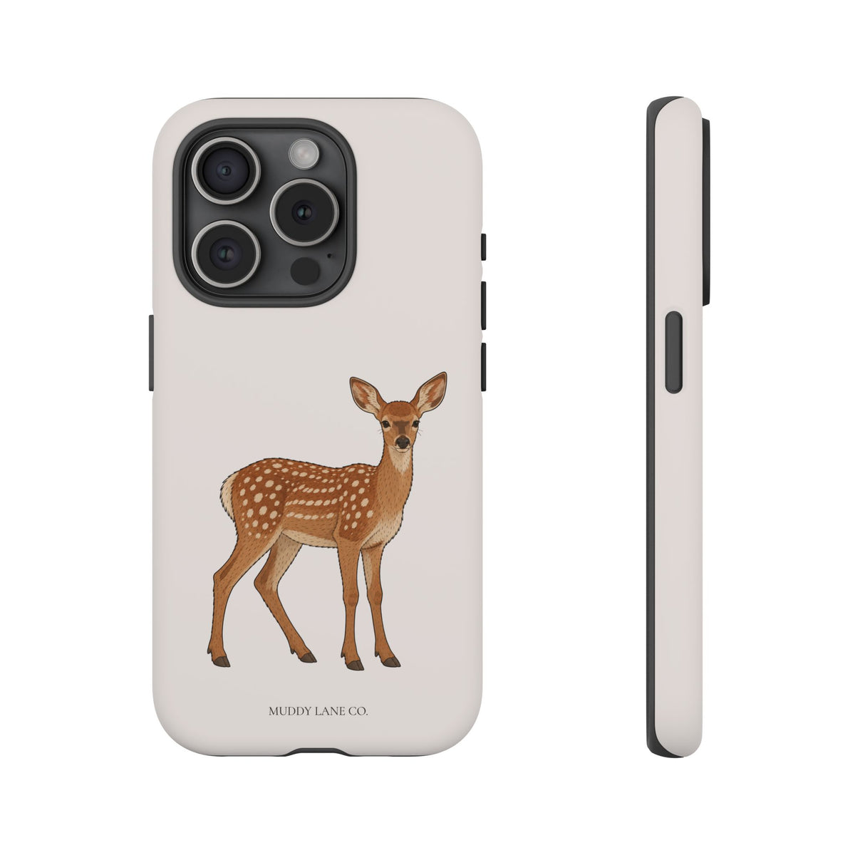Fawn Tough Phone Case in Warm Cream Matte