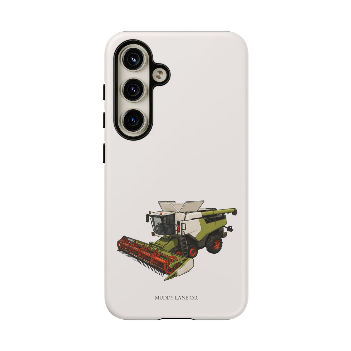 Combine Harvester Tough Phone Case in Warm Cream Matte