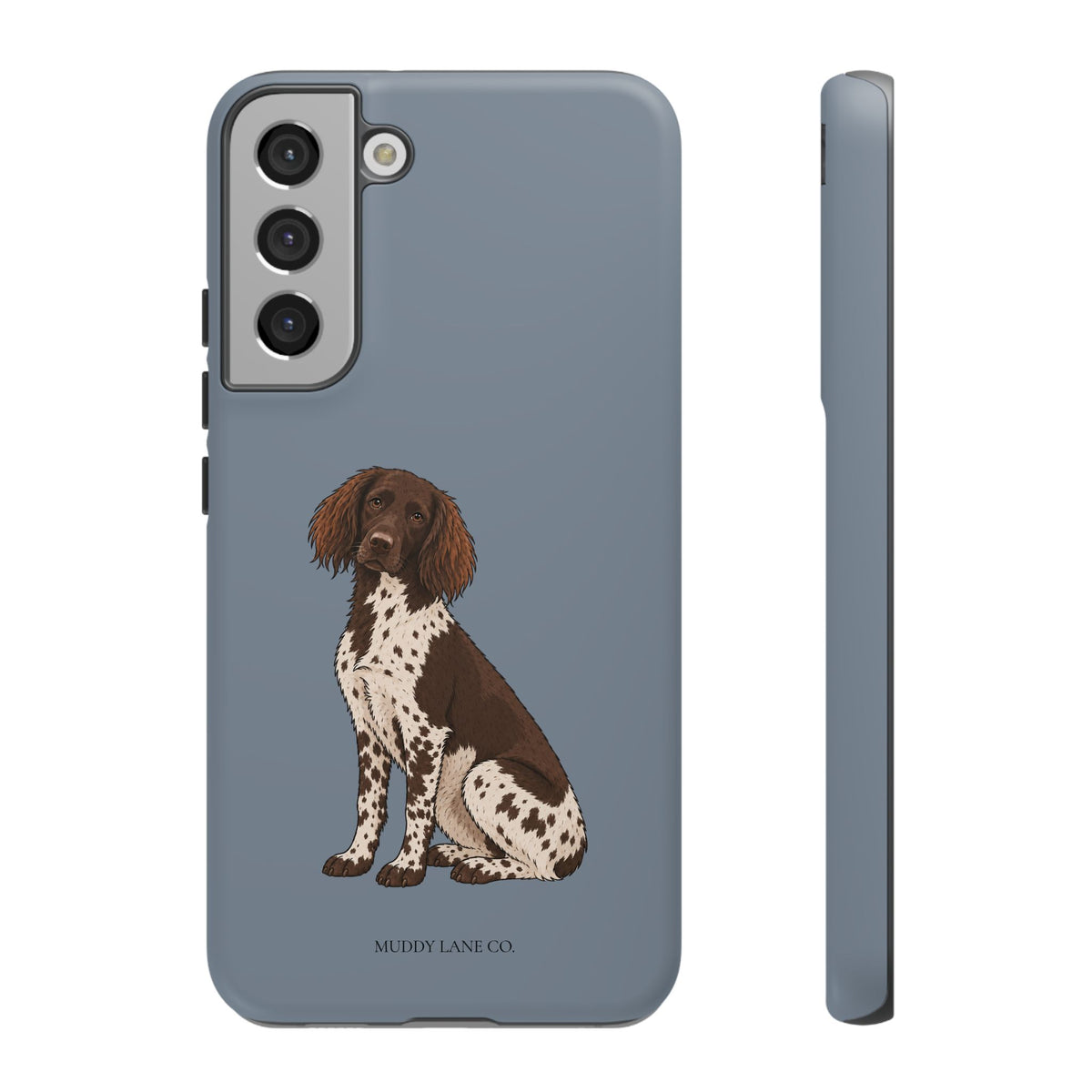 Spaniel Tough Phone Case in Smoke Blue Matte