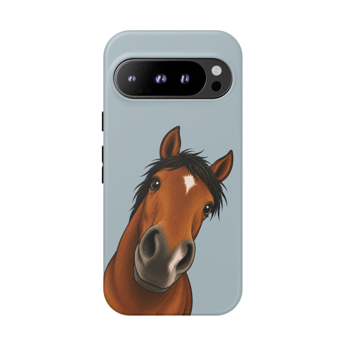Boop Horse Tough Phone Case in Dusty Blue Matte
