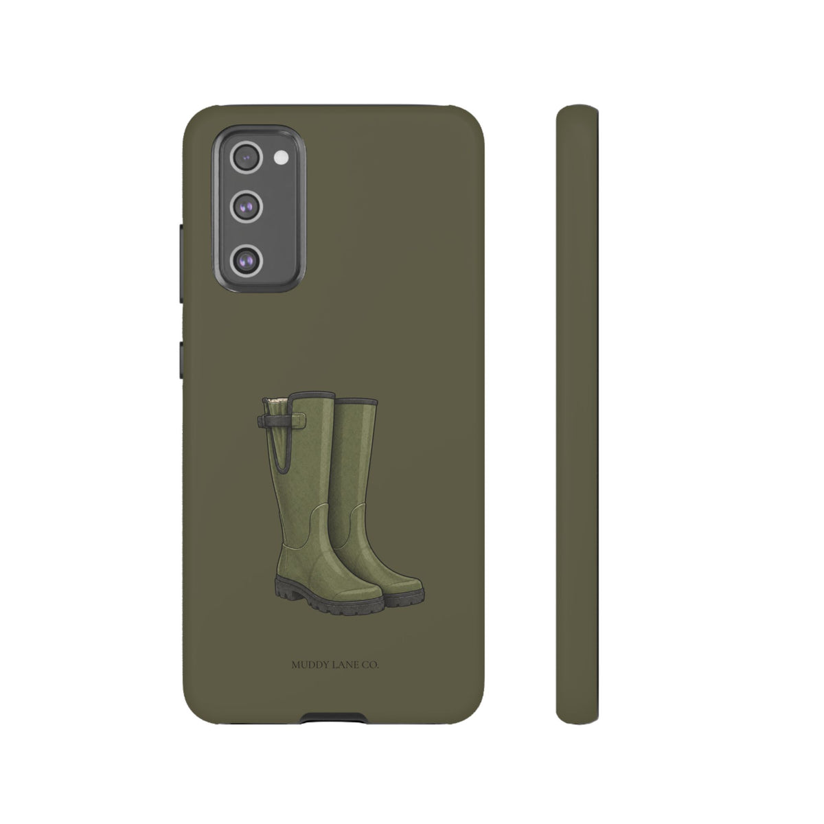 Wellies Tough Phone Case in Muddy Green Matte