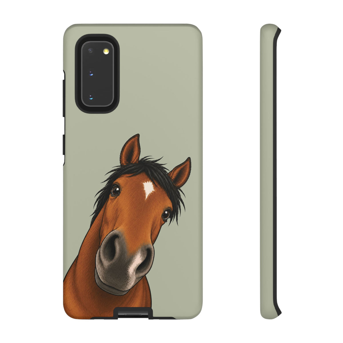 Boop Horse Tough Phone Case in Light Sage Matte