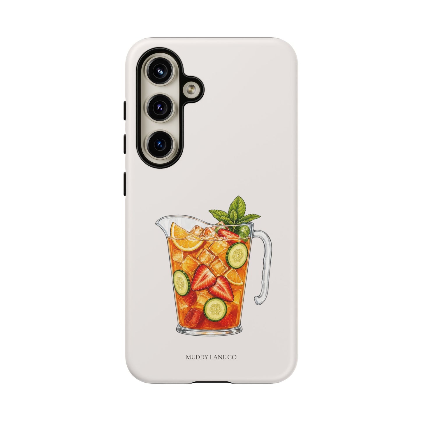 Summer Drink Jug Tough Phone Case in Warm Cream Matte