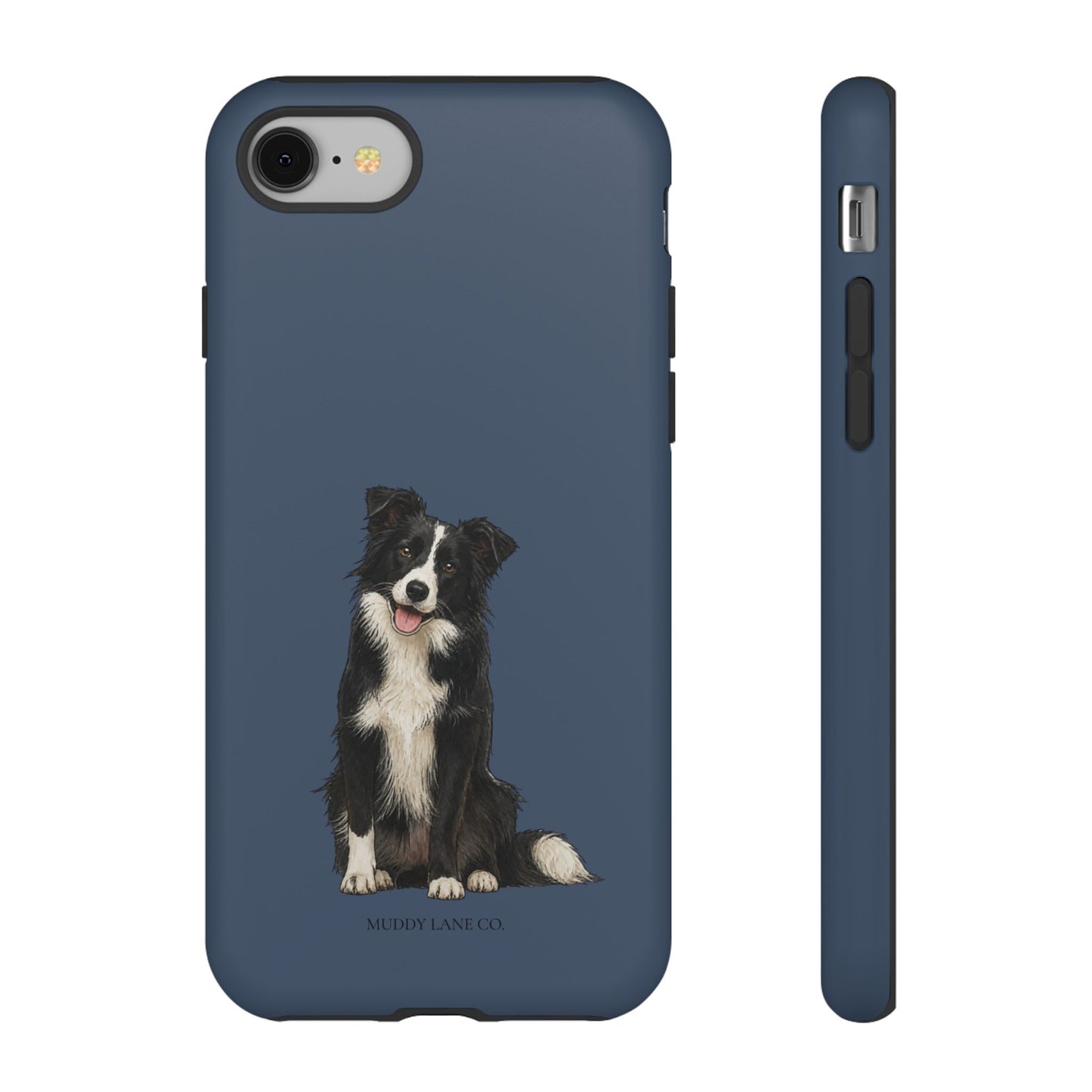 Border Collie Tough Phone Case in Deep Navy Matte
