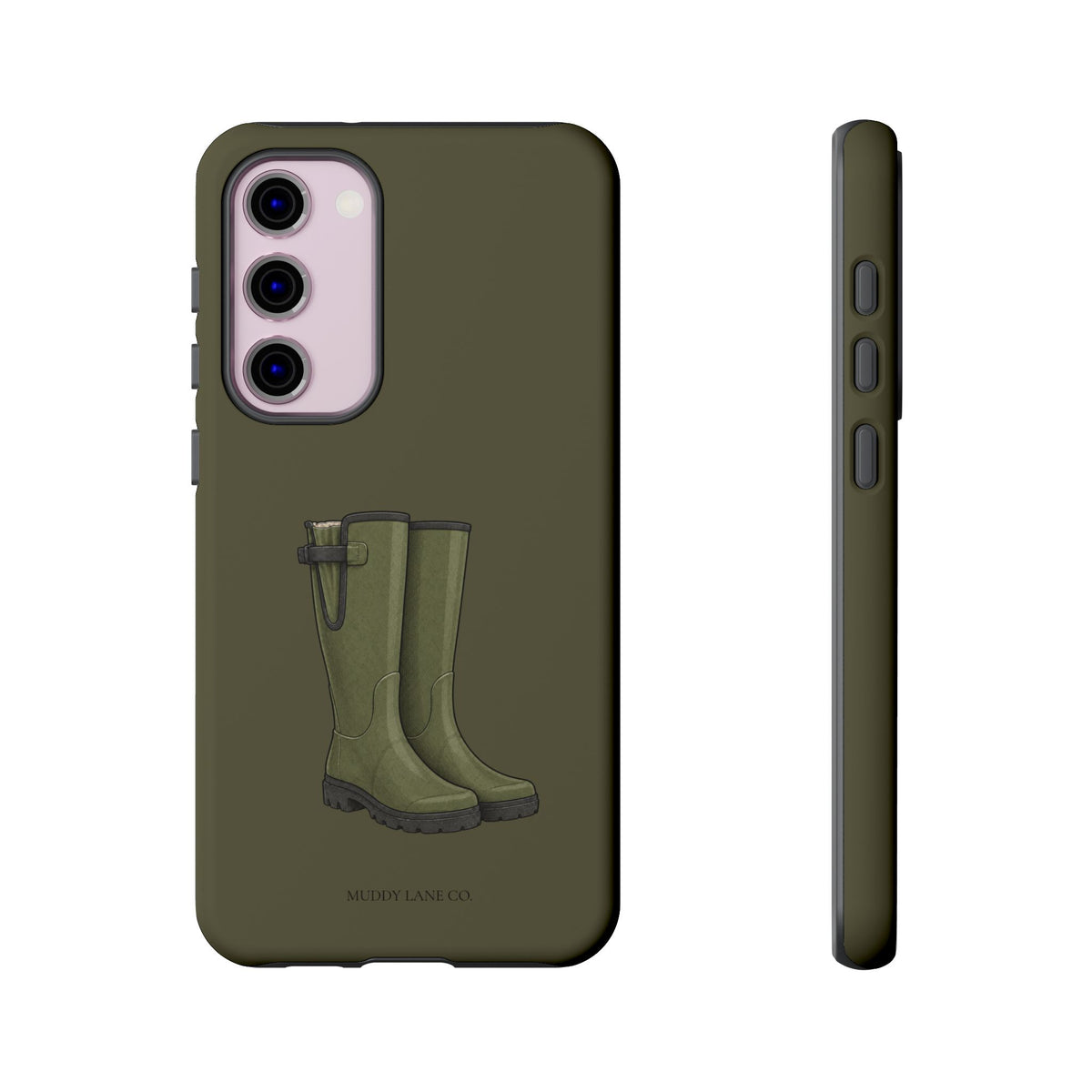 Wellies Tough Phone Case in Muddy Green Matte