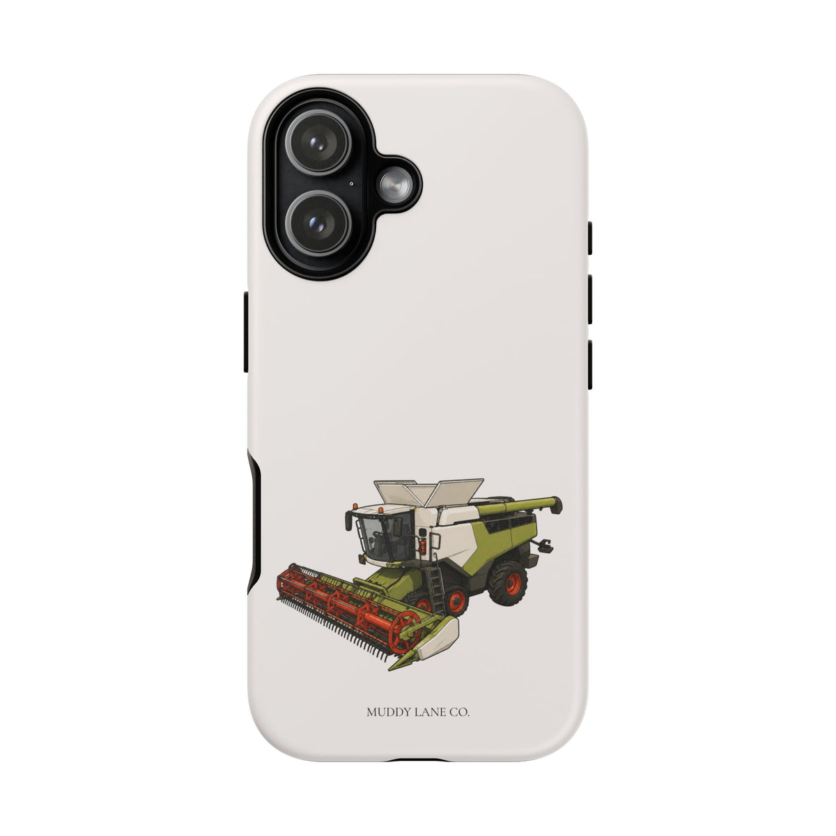 Combine Harvester Tough Phone Case in Warm Cream Matte