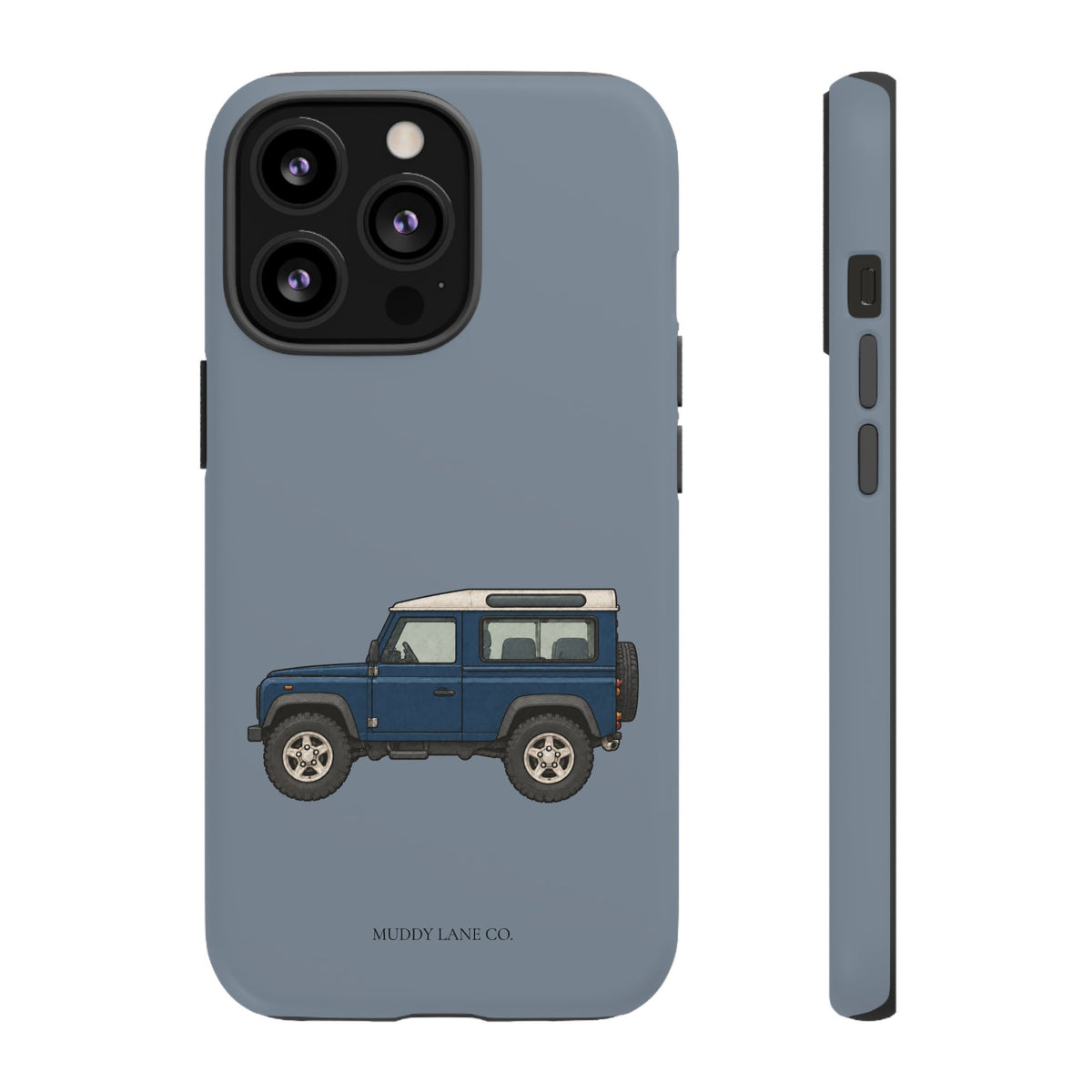Blue Classic 4x4 Tough Phone Case in Smoke Blue Matte
