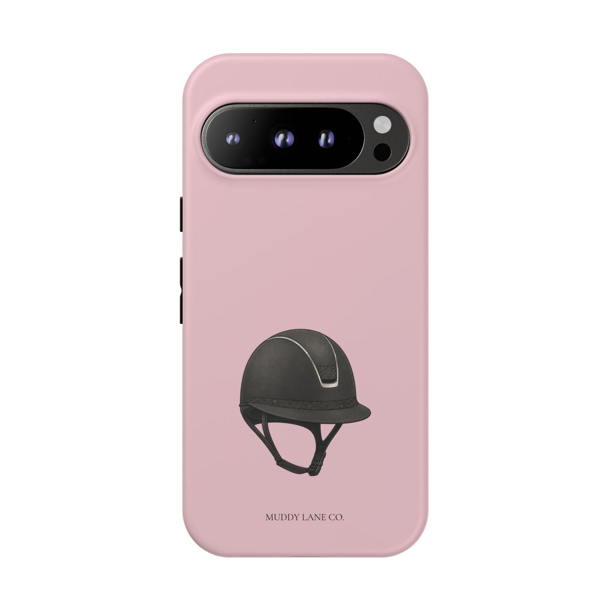 Riding Helmet Tough Phone Case in Soft Rosette Pink Matte