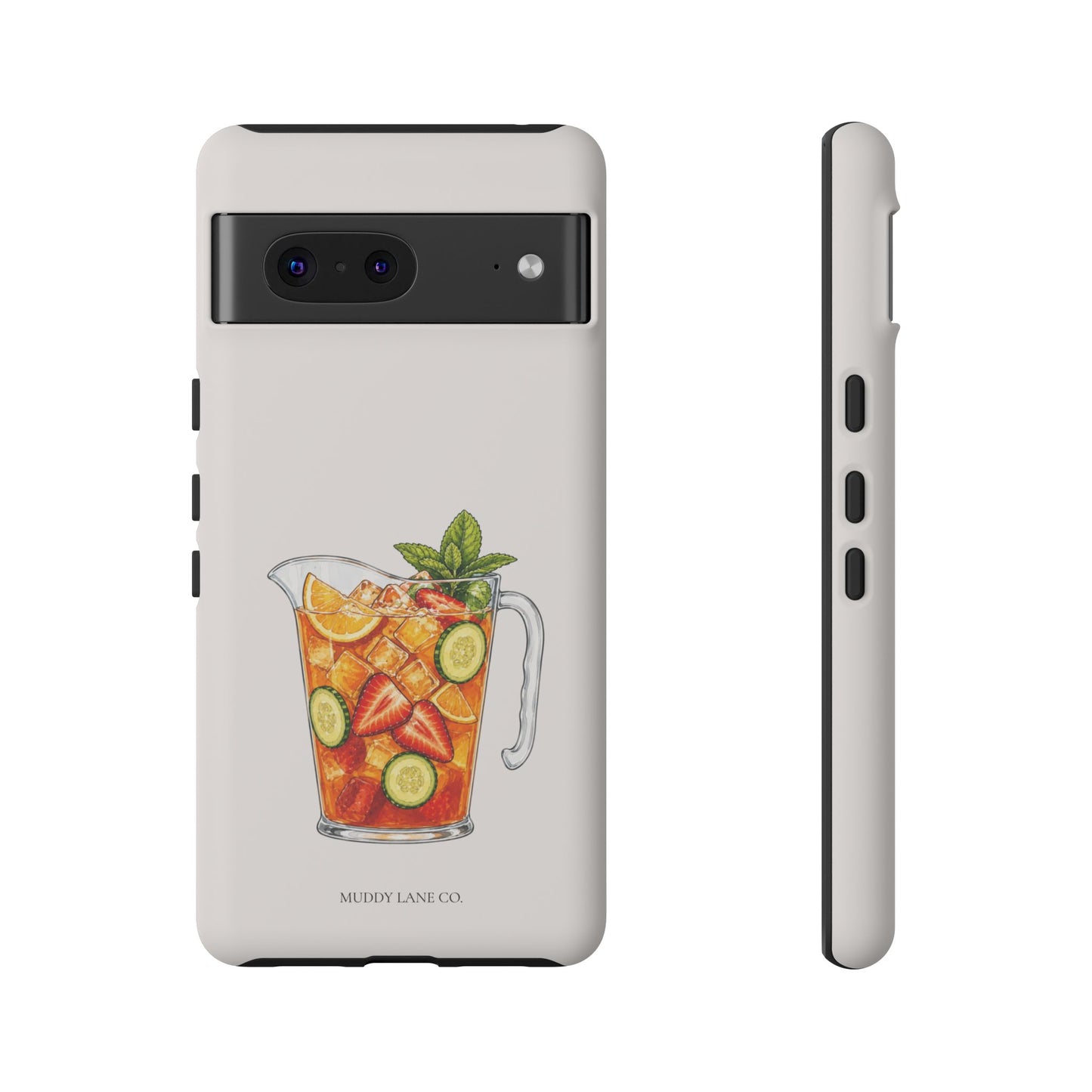 Summer Drink Jug Tough Phone Case in Warm Cream Matte