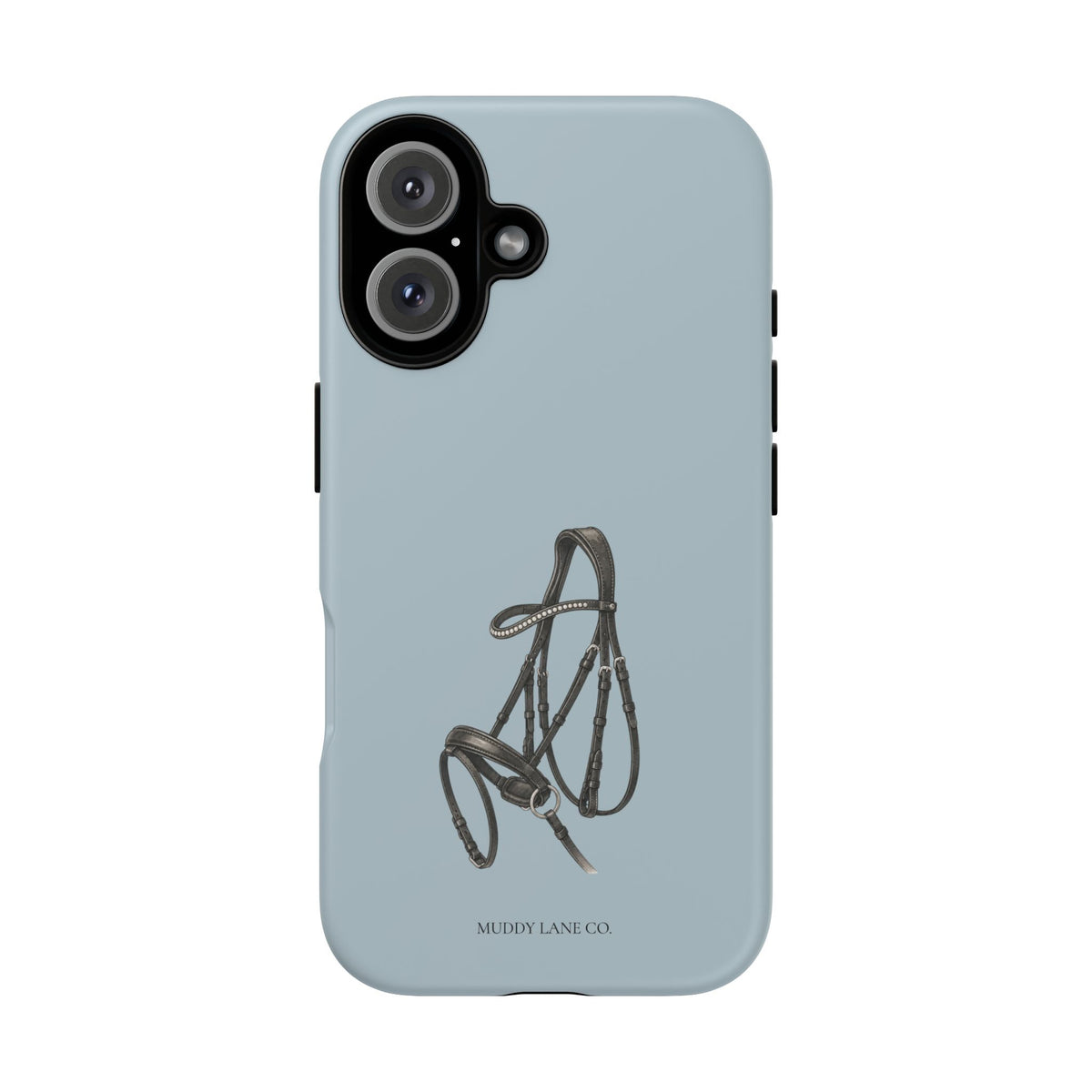 Bridle Tough Phone Case in Dusty Blue Matte