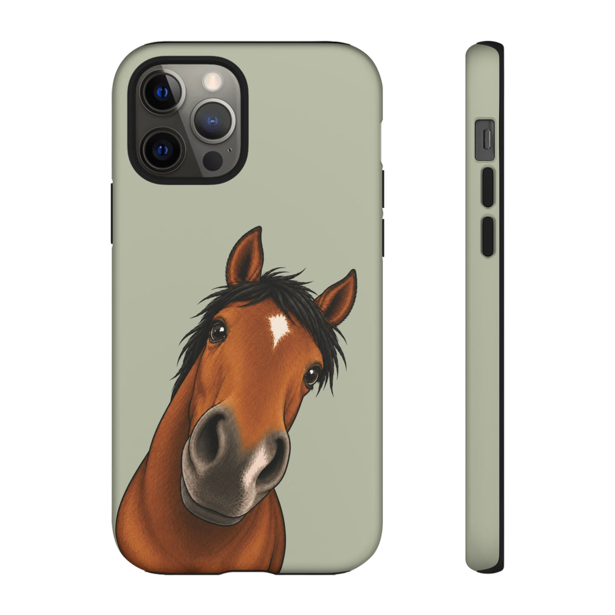 Boop Horse Tough Phone Case in Light Sage Matte