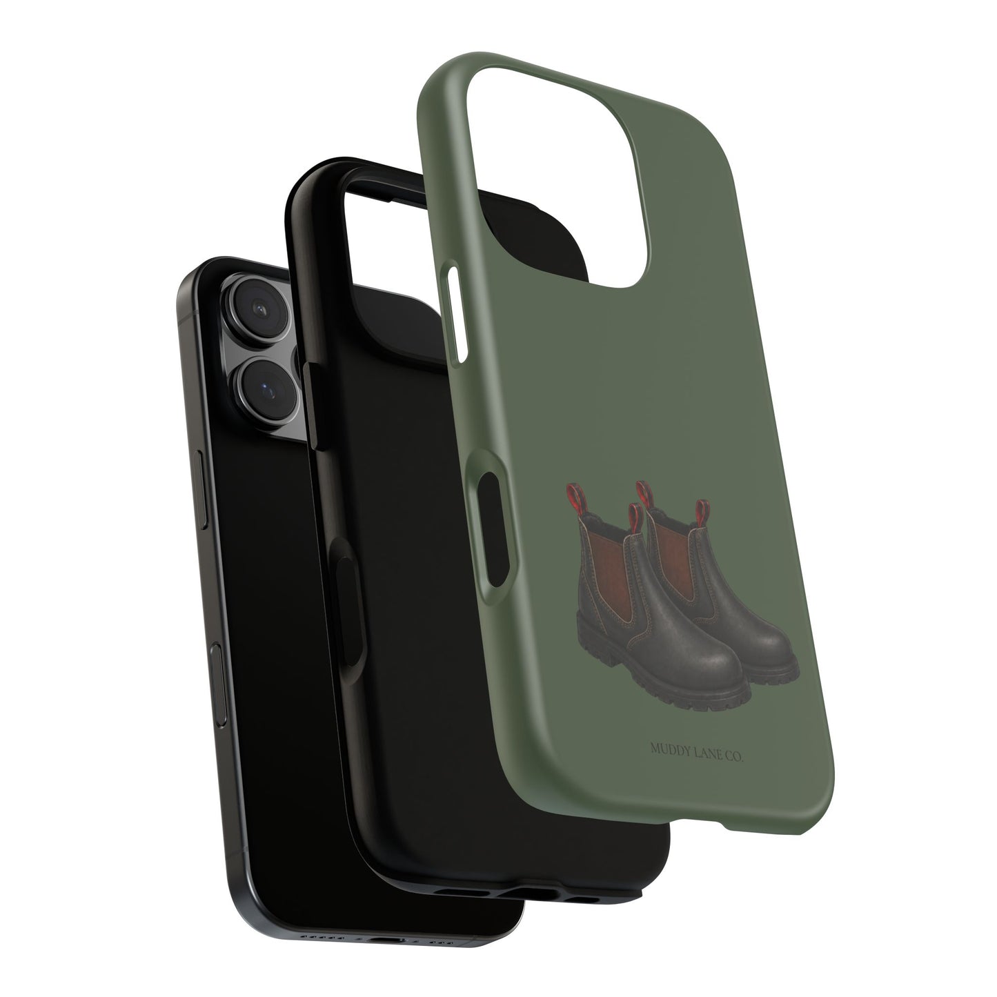 Yard Boots Tough Phone Case in Forest Green Matte