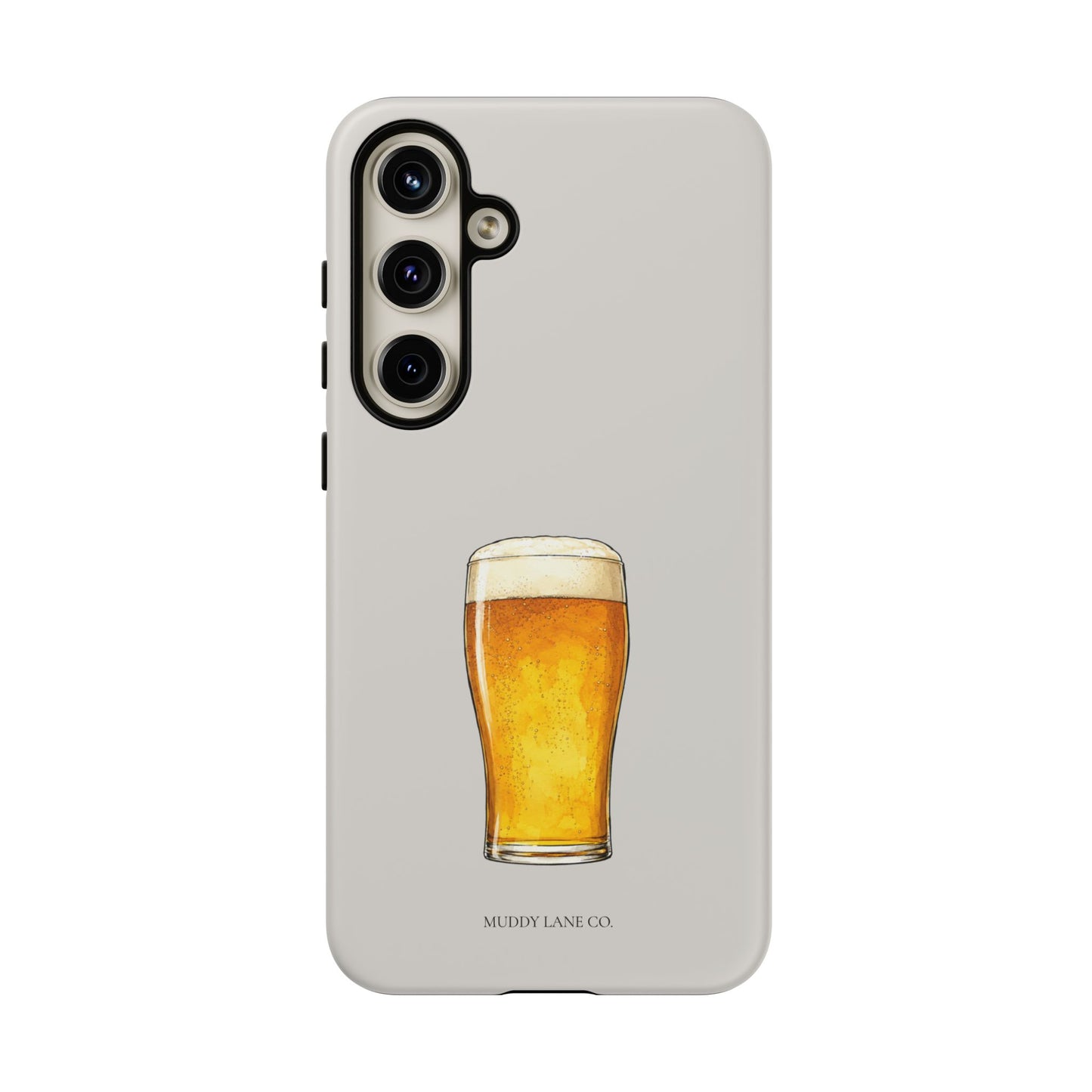 Pub Pint Tough Phone Case in Soft Grey Matte