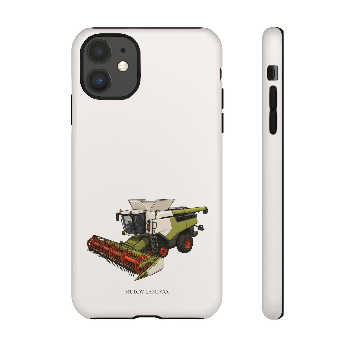 Combine Harvester Tough Phone Case in Warm Cream Matte