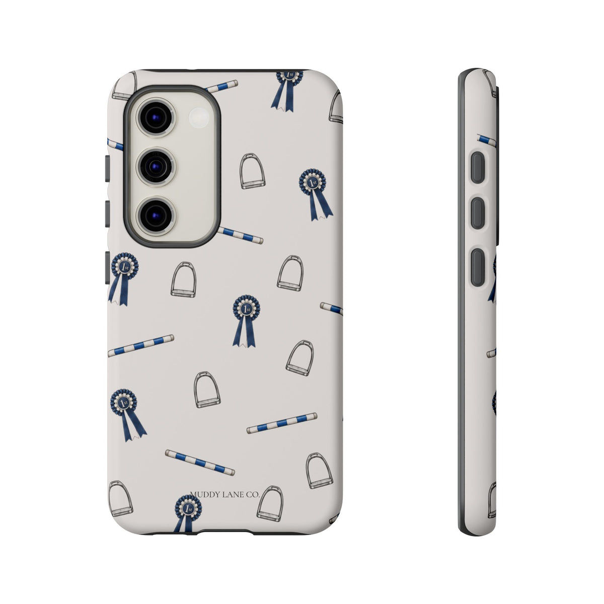 Show Day Pattern Tough Phone Case in Warm Cream Matte