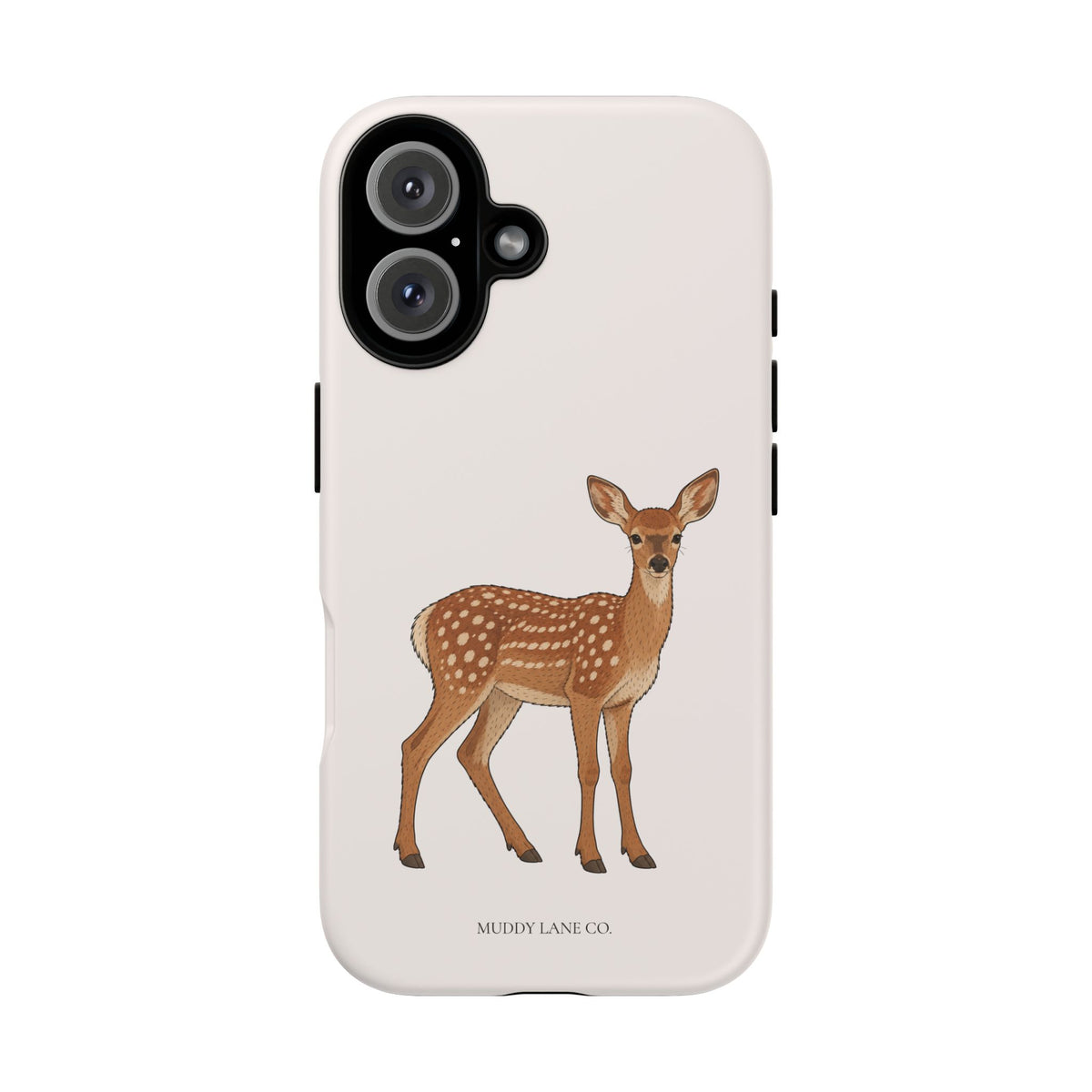 Fawn Tough Phone Case in Warm Cream Matte