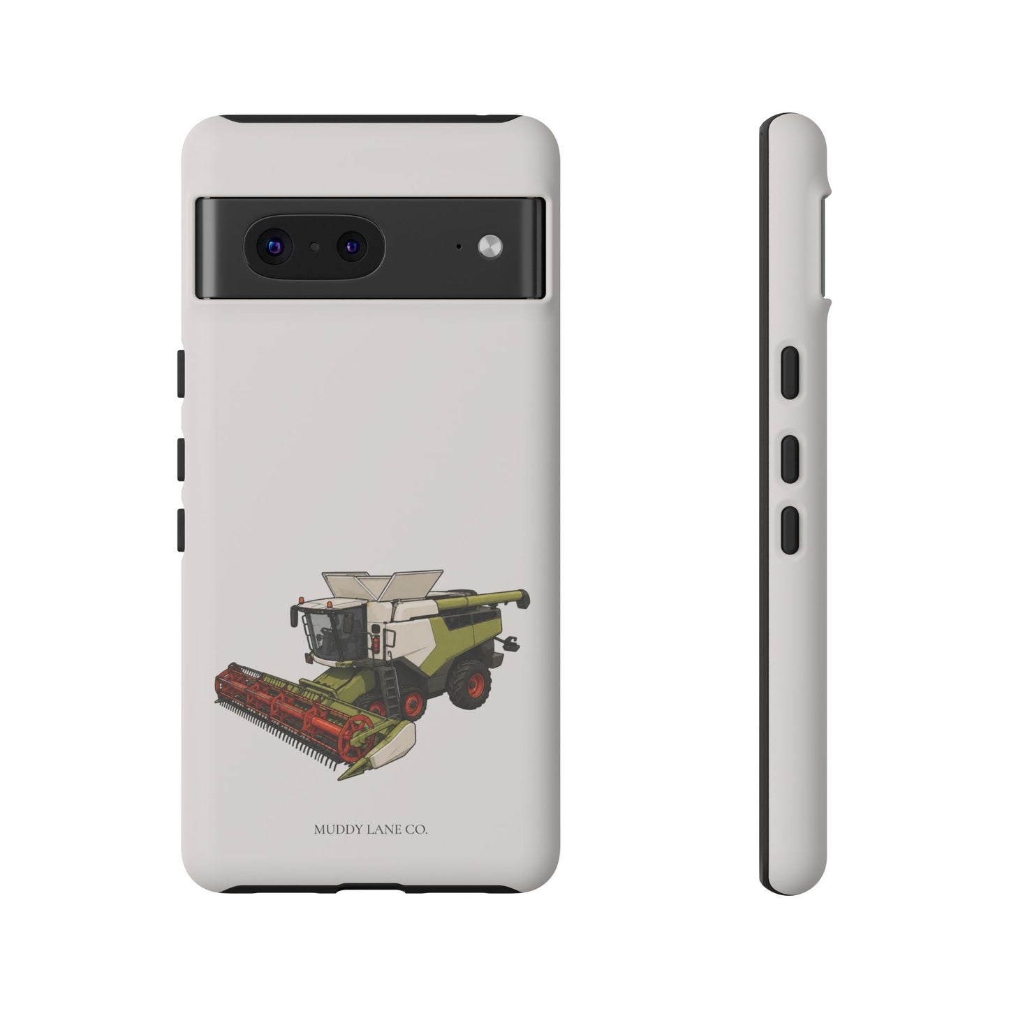 Combine Harvester Tough Phone Case in Warm Cream Matte