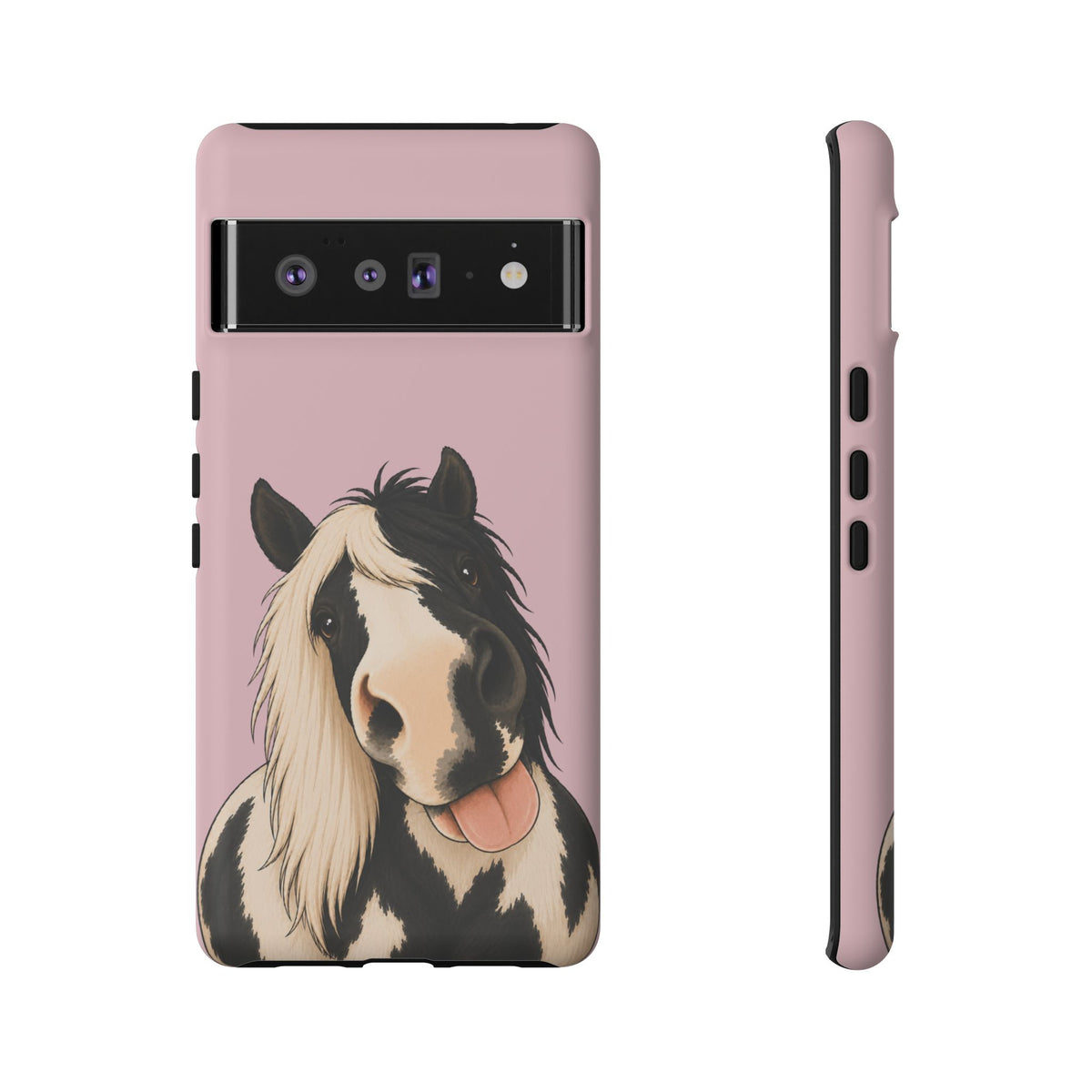 Cheeky Cob Tough Phone Case in Soft Rosette Pink Matte