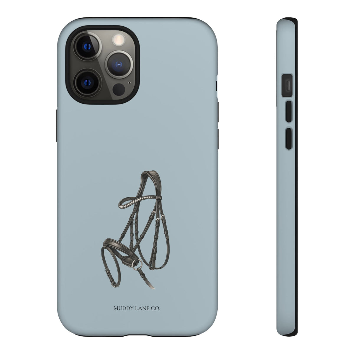 Bridle Tough Phone Case in Dusty Blue Matte