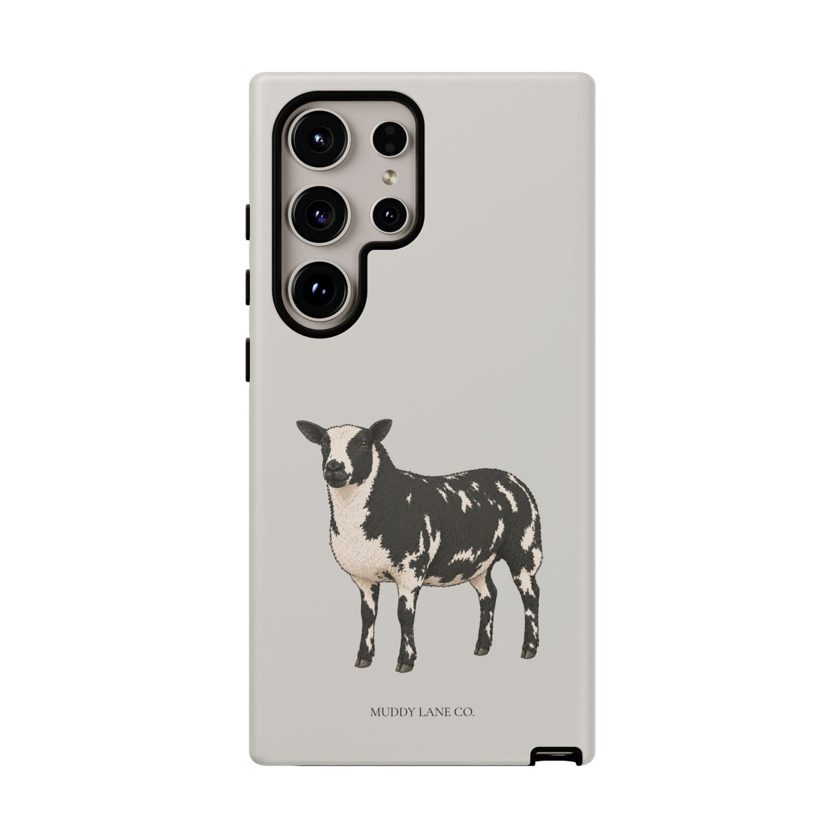 Dutch Spotted Sheep Tough Phone Case in Soft Grey Matte