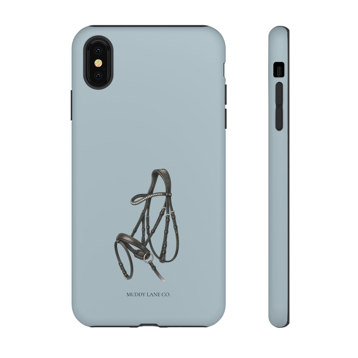 Bridle Tough Phone Case in Dusty Blue Matte