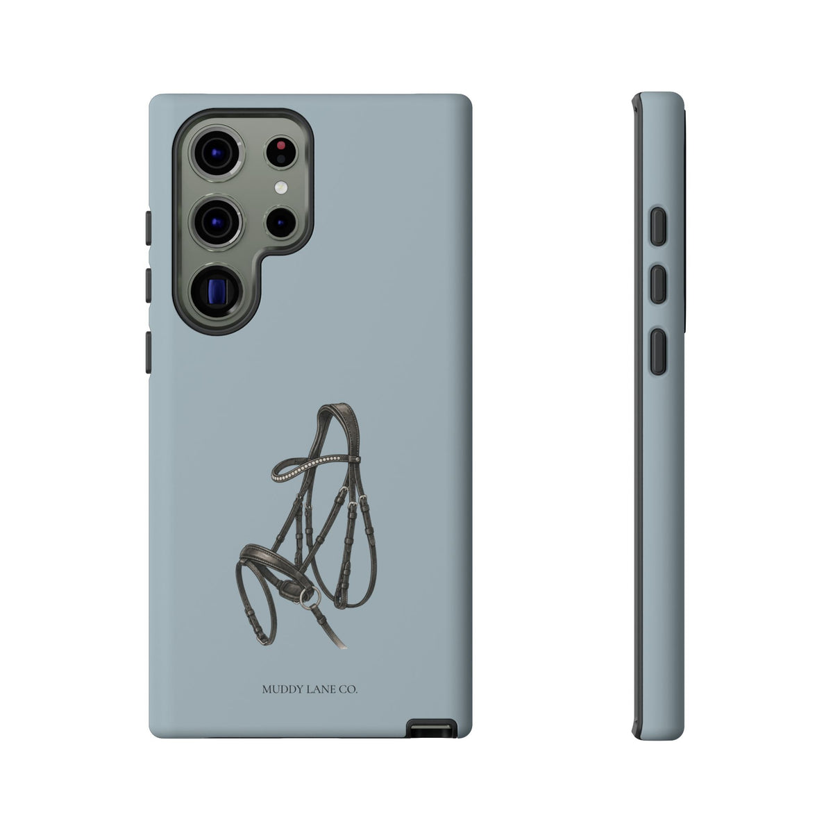 Bridle Tough Phone Case in Dusty Blue Matte