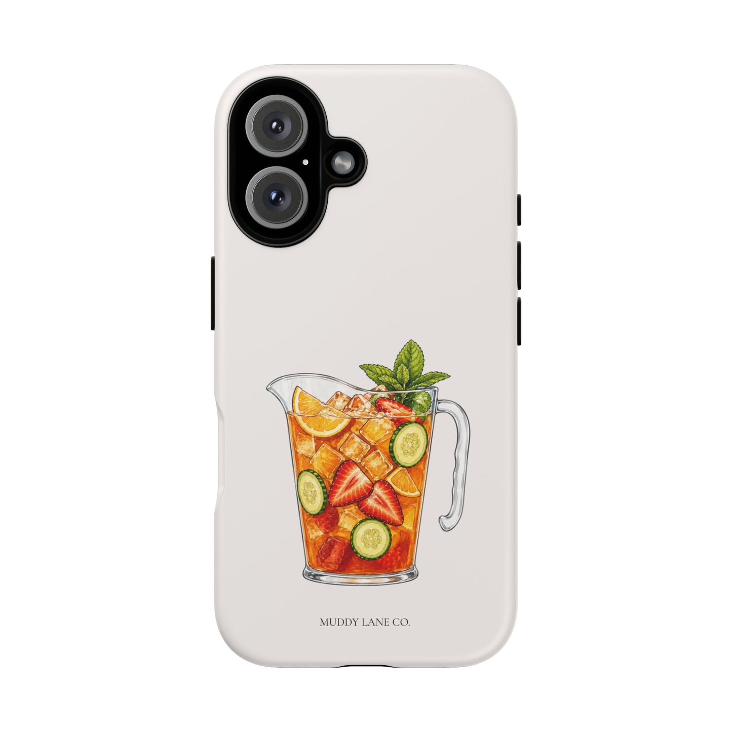 Summer Drink Jug Tough Phone Case in Warm Cream Matte