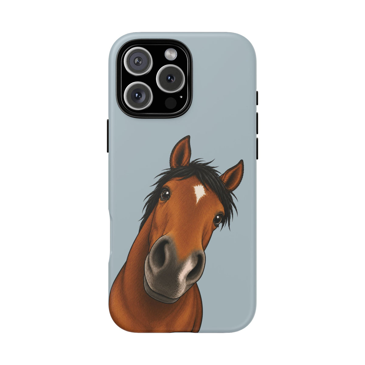 Boop Horse Tough Phone Case in Dusty Blue Matte