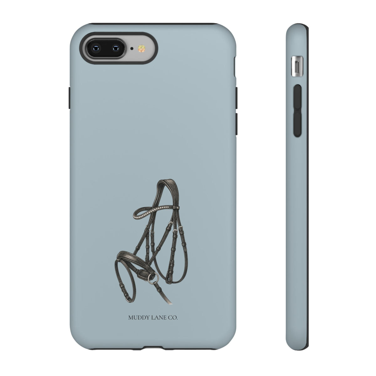 Bridle Tough Phone Case in Dusty Blue Matte