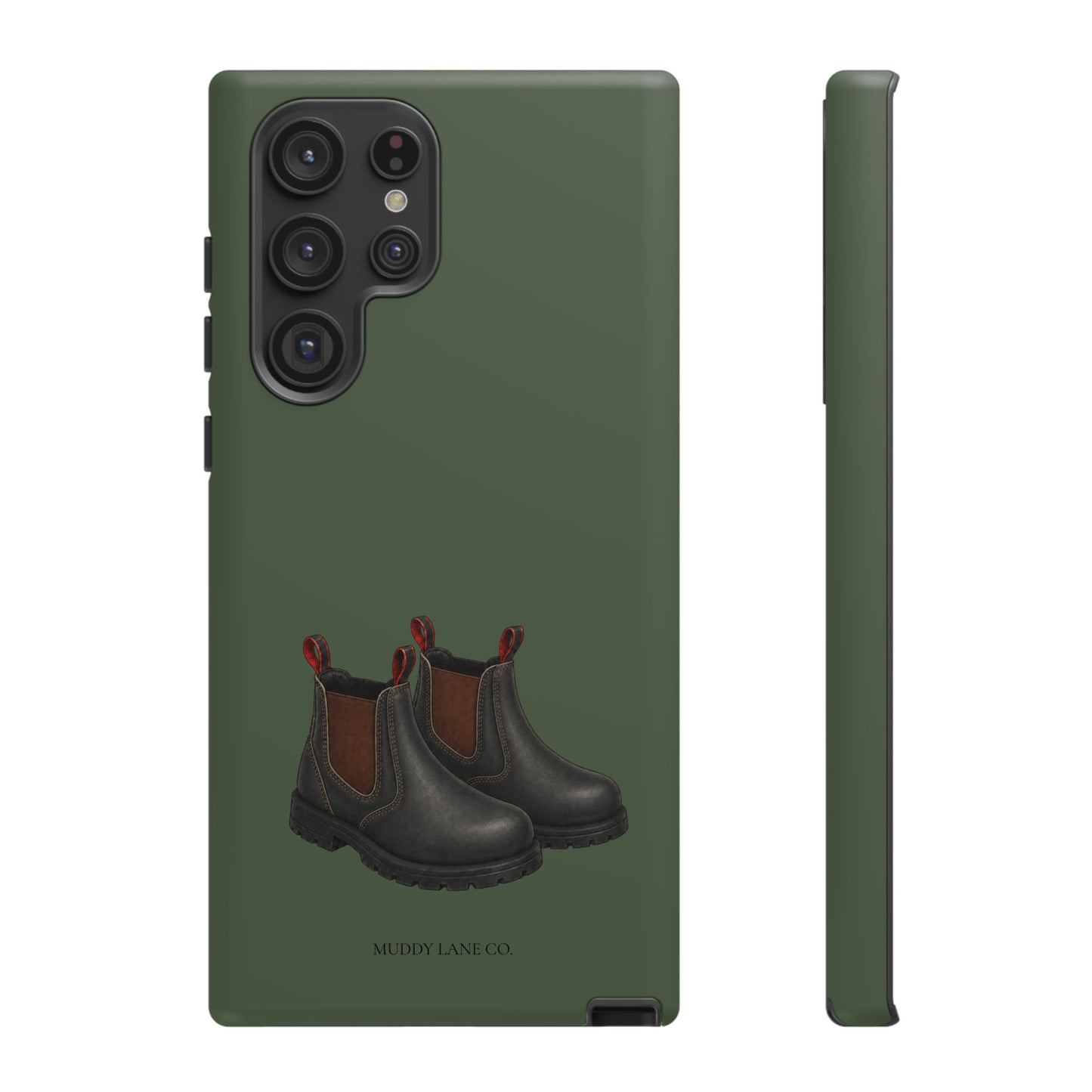 Yard Boots Tough Phone Case in Forest Green Matte