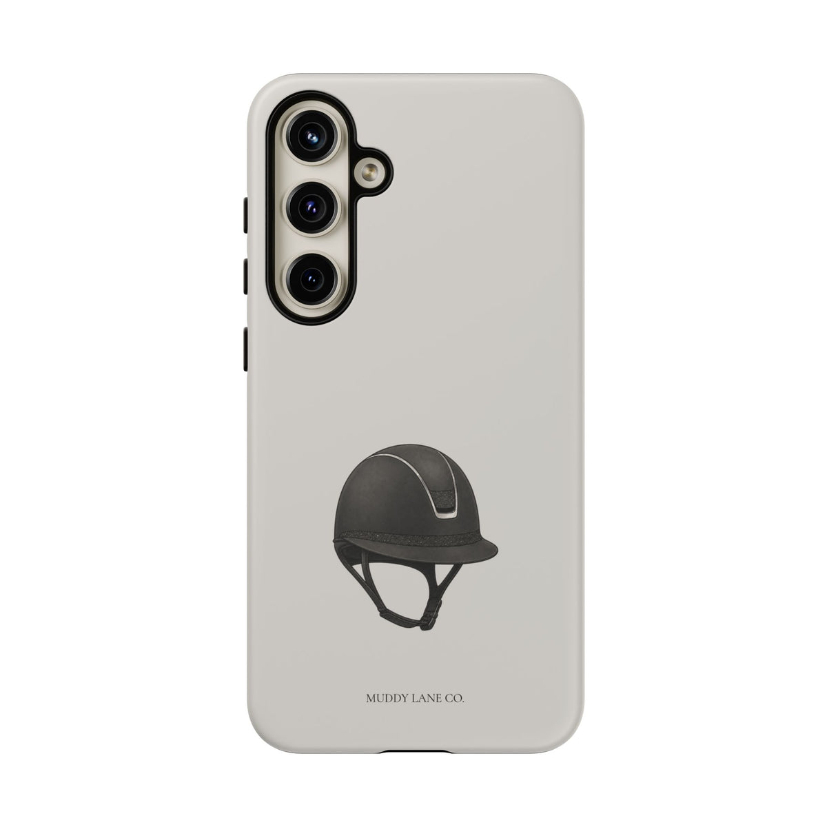 Riding Helmet Tough Phone Case in Soft Grey Matte