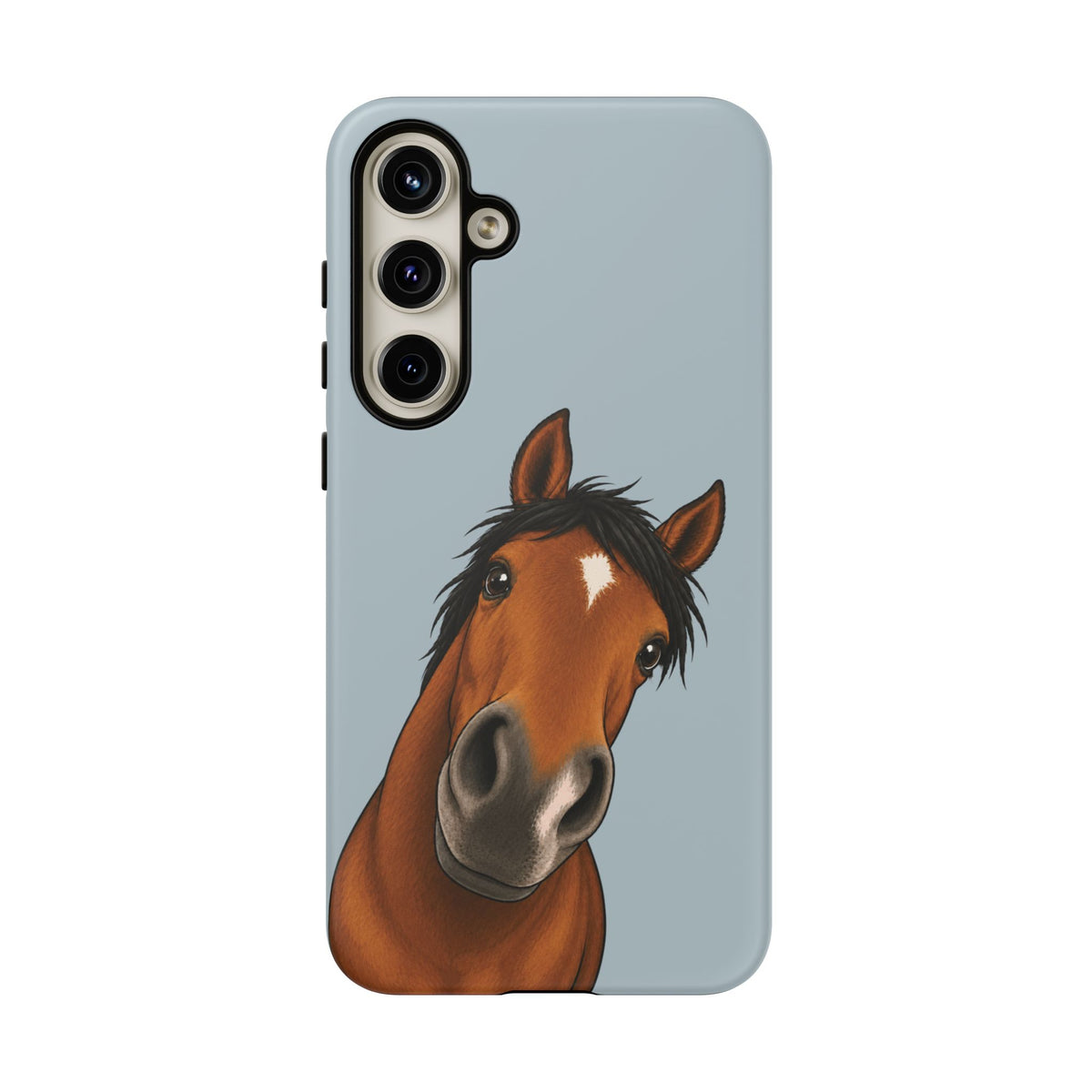 Boop Horse Tough Phone Case in Dusty Blue Matte