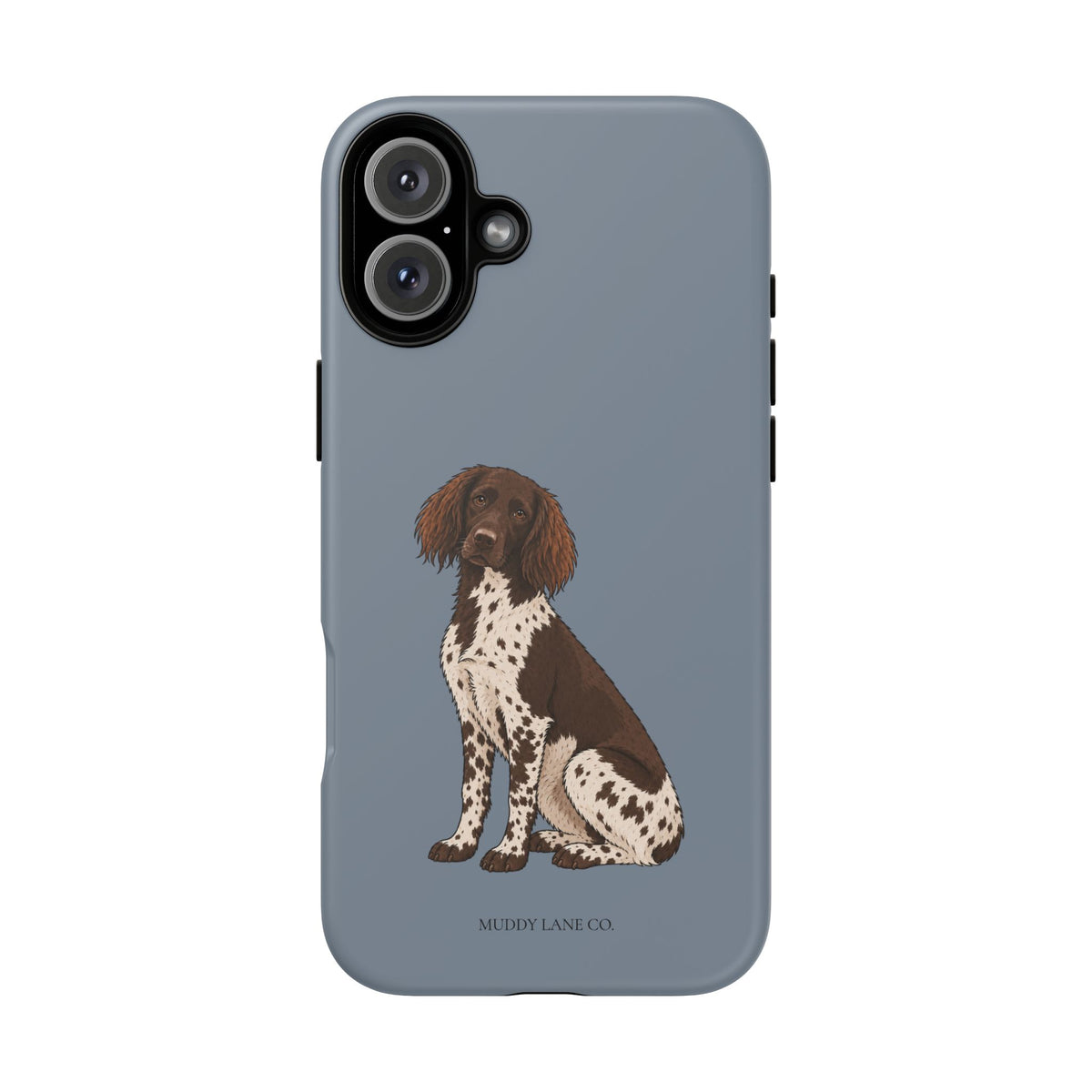 Spaniel Tough Phone Case in Smoke Blue Matte