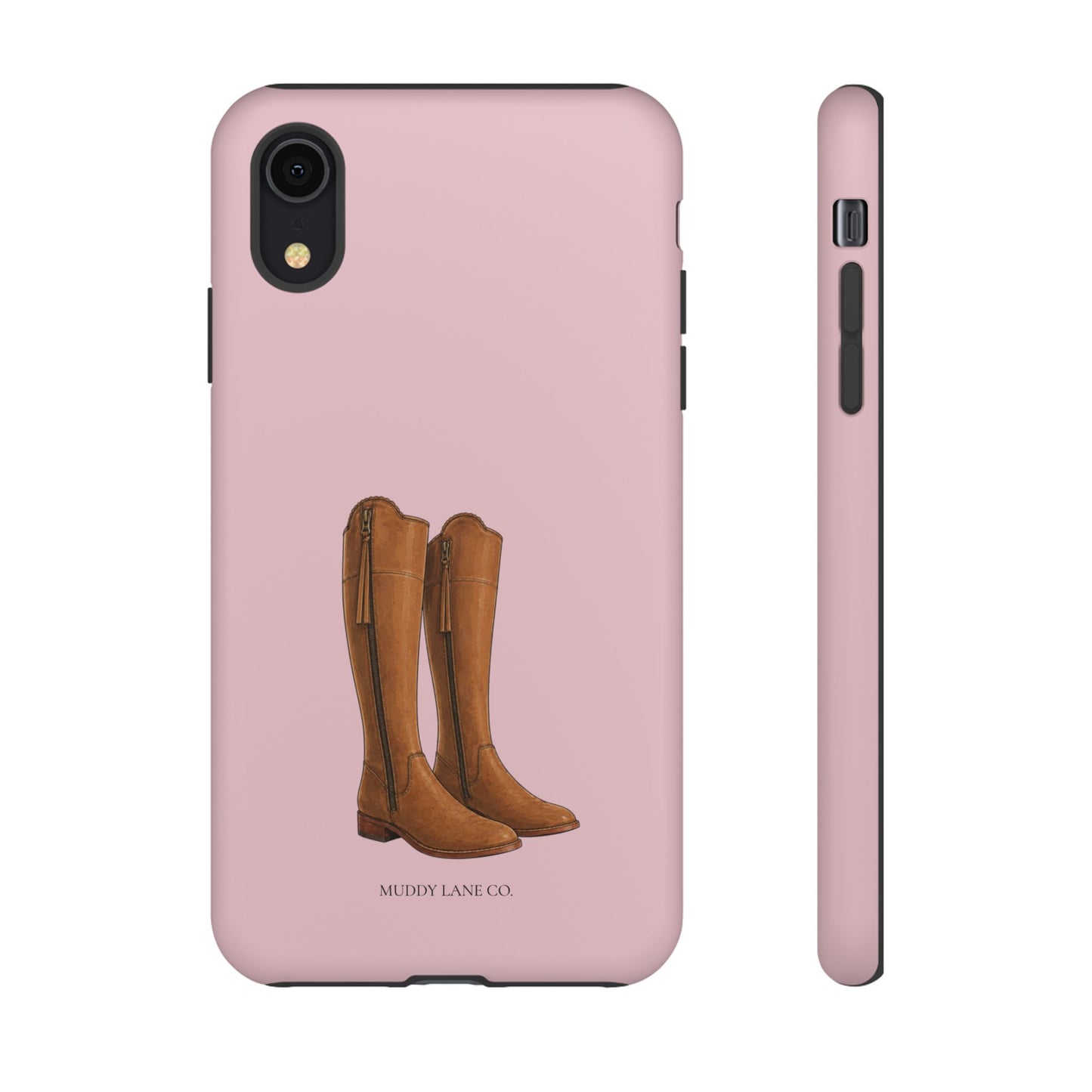 Riding Boots Tough Phone Case in Soft Rosette Pink Matte