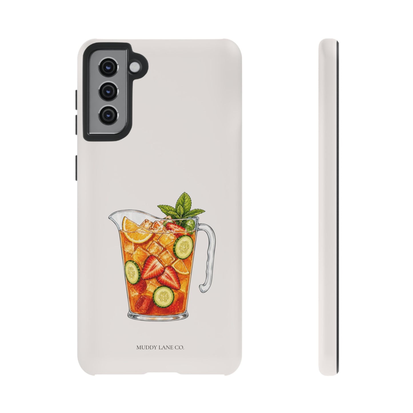 Summer Drink Jug Tough Phone Case in Warm Cream Matte