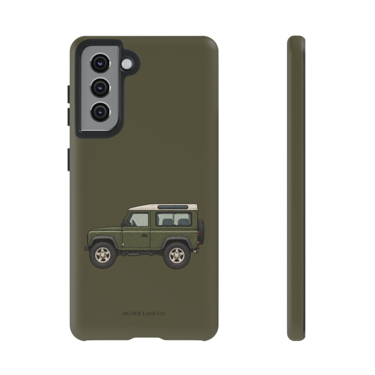 Green Classic 4x4 Tough Phone Case in Muddy Green Matte