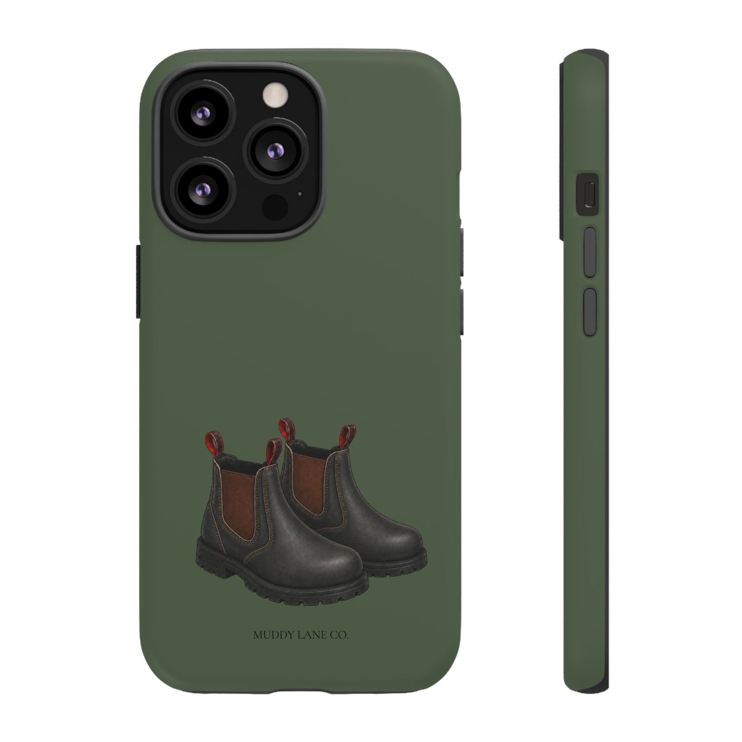 Yard Boots Tough Phone Case in Forest Green Matte