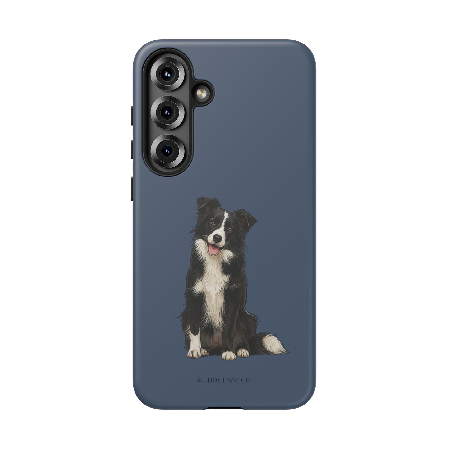 Border Collie Tough Phone Case in Deep Navy Matte