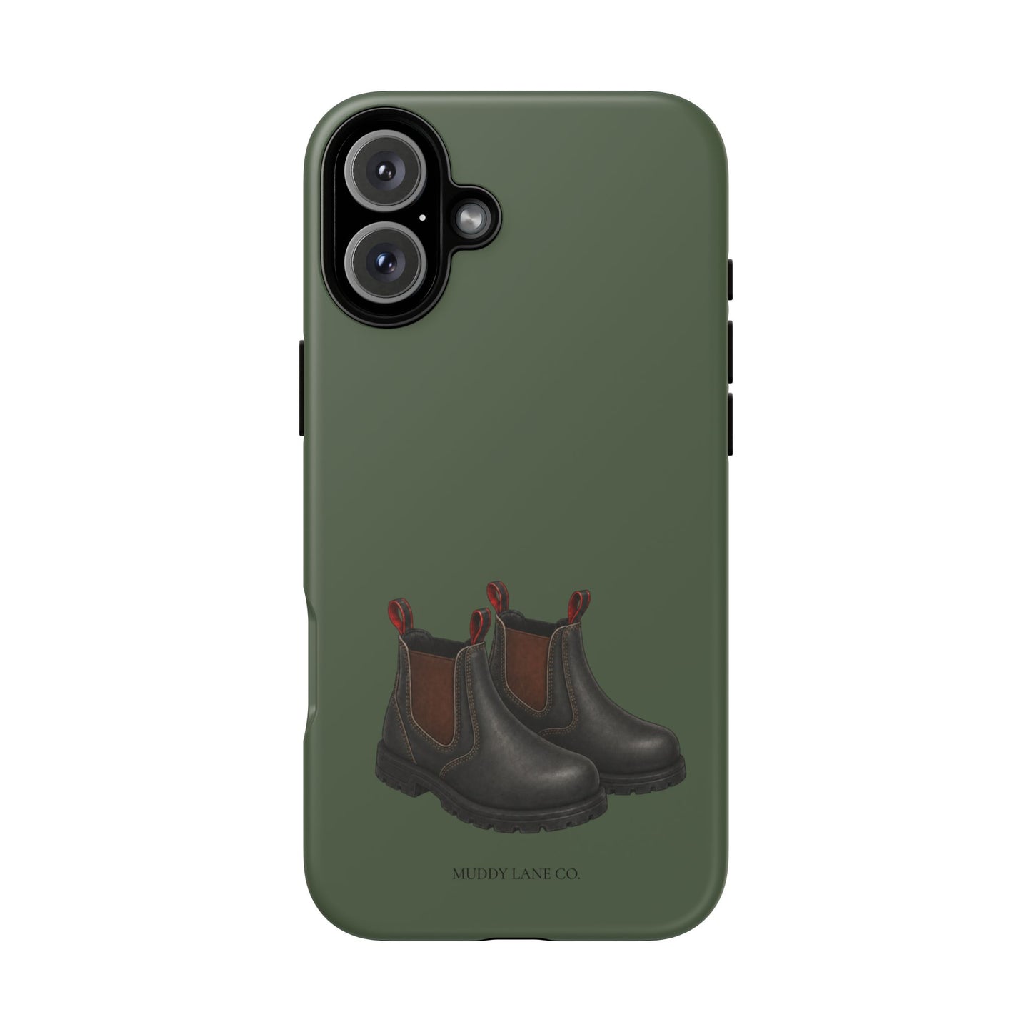 Yard Boots Tough Phone Case in Forest Green Matte