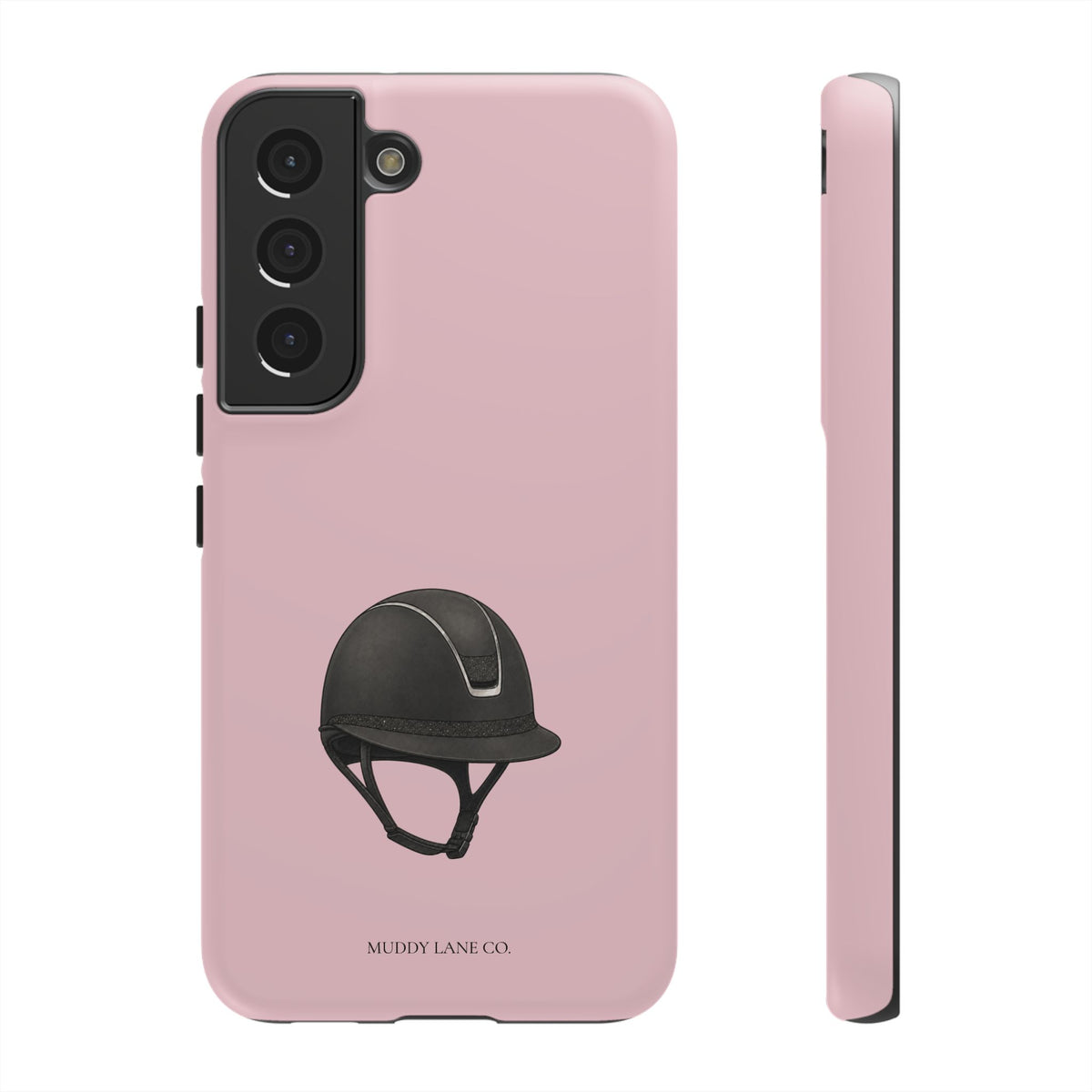 Riding Helmet Tough Phone Case in Soft Rosette Pink Matte